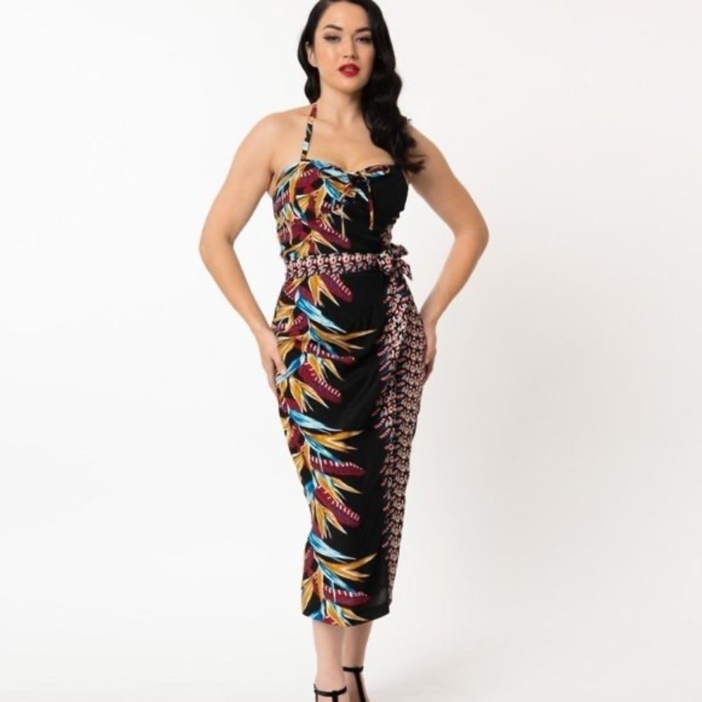 Unique Vintage x Kamehameha floral dress